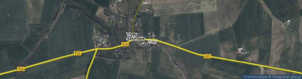 Zdjęcie satelitarne Tropy ul.